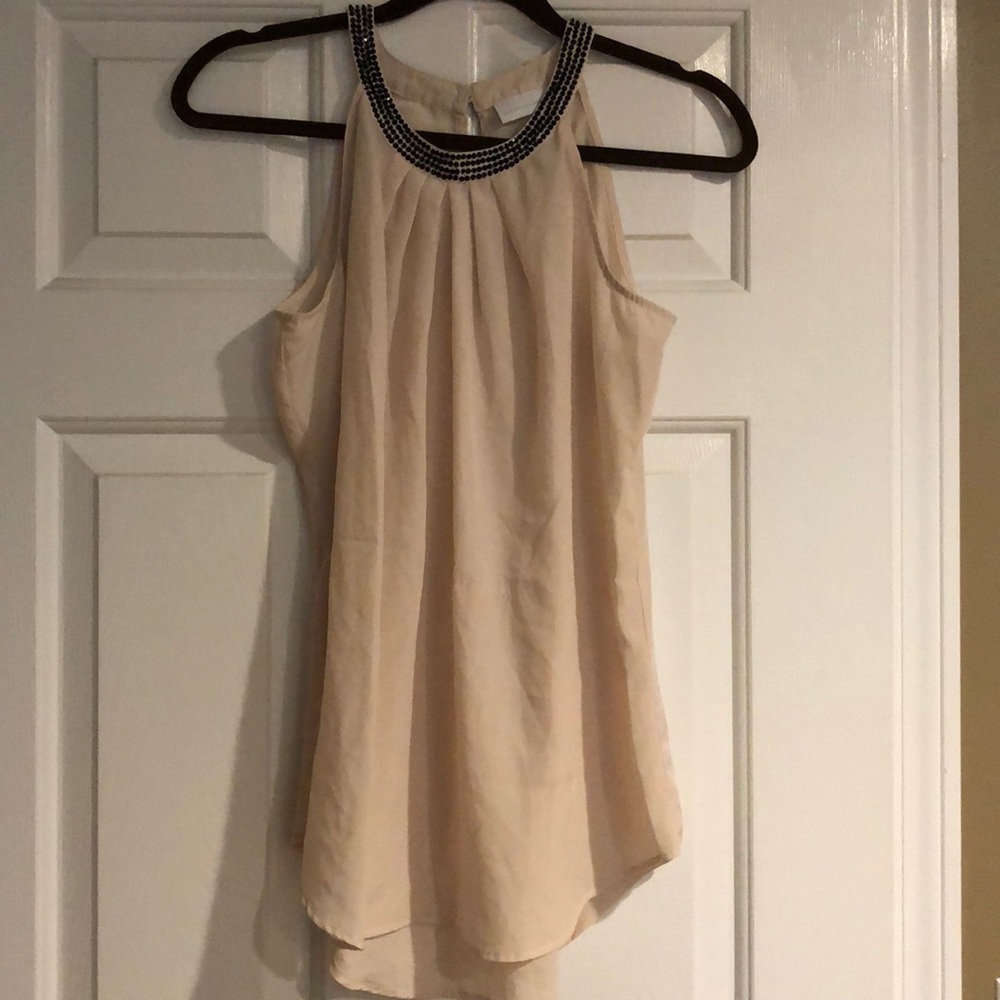 Small Cream Colored New York and Company Tank